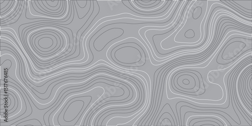 "Create a vector illustration of a modern and minimalist design with flowing, undulating lines that evoke a sense of natural topography, rendered in varying shades of light and medium grey."