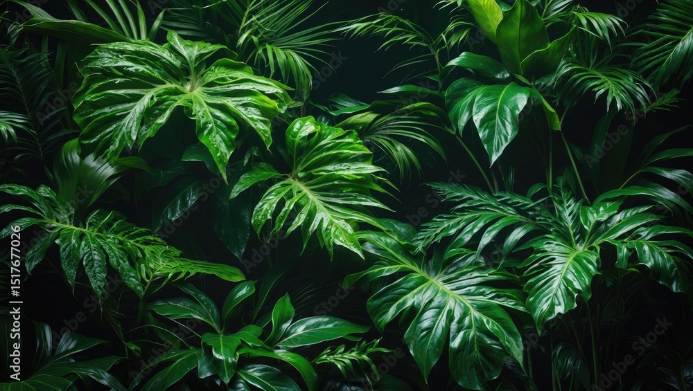 Nature-inspired green leaf pattern for healthy environment Nature-inspired green leaf pattern for healthy environment