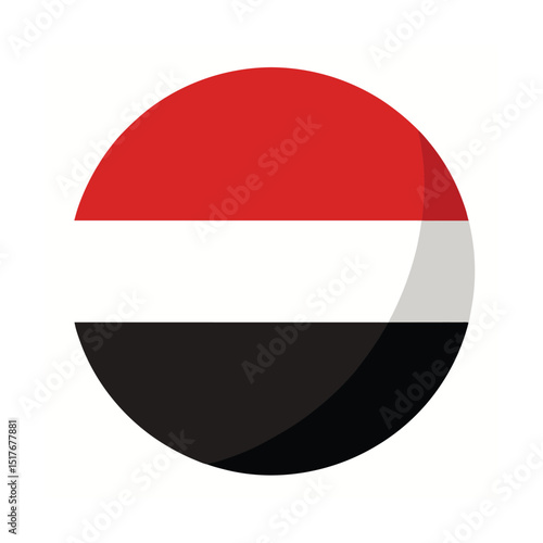 Free Download Round Watercolor Style Button of the Flag of Egypt - GFXLoad