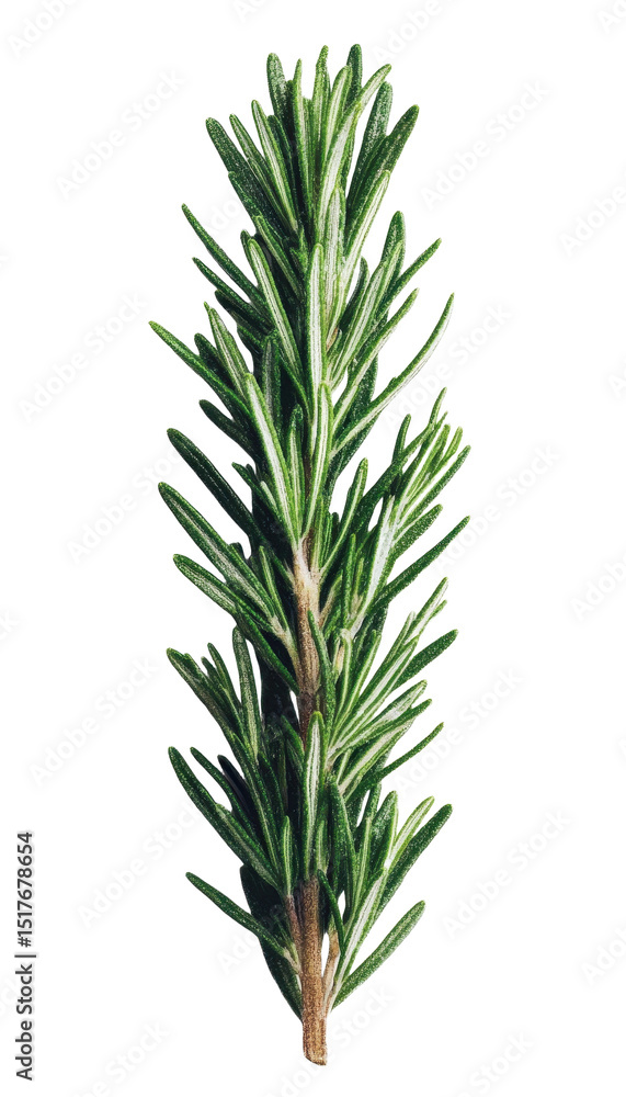 Fototapeta premium Rosemary sprig isolated on transparent background. PNG