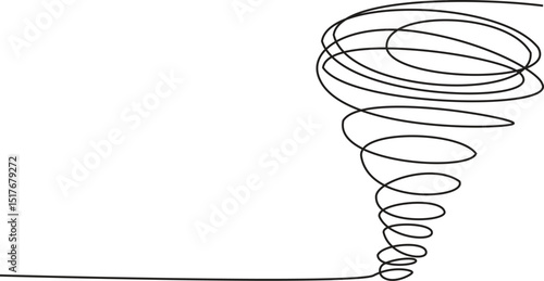 Continuous one line drawing of Cute weather phenomena concept. Doodle vector illustration.