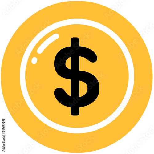 미국돈 달러 금화 돈 동전 일러스트