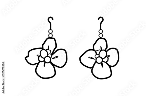 ピアスのイラスト