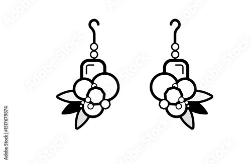 ピアスのイラスト