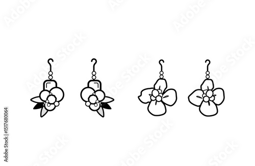 ピアスのイラスト