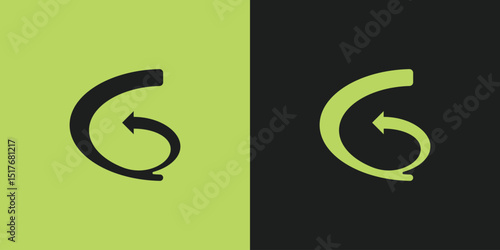 Letter G with Arrow Logo design