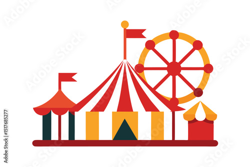 circus tent vector illustration