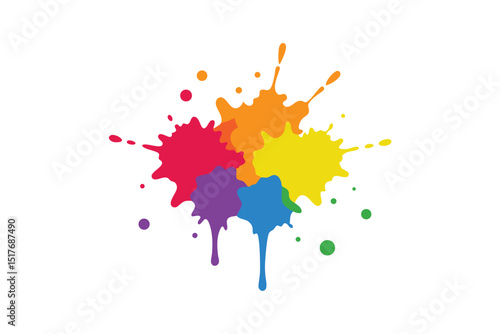 color paint splashes