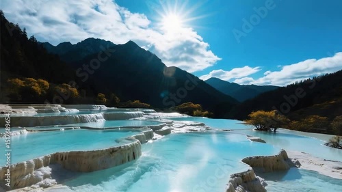 Huanglong Colorful Pool Scenic Area - Natural Scenery
