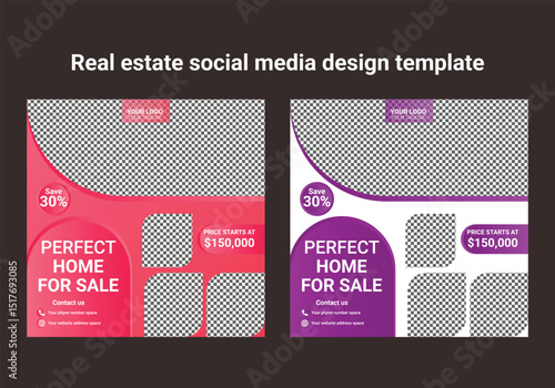 Advertising square Social media post and promotion ads discount banner vector template design
