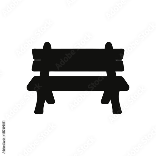 old wooden bench
