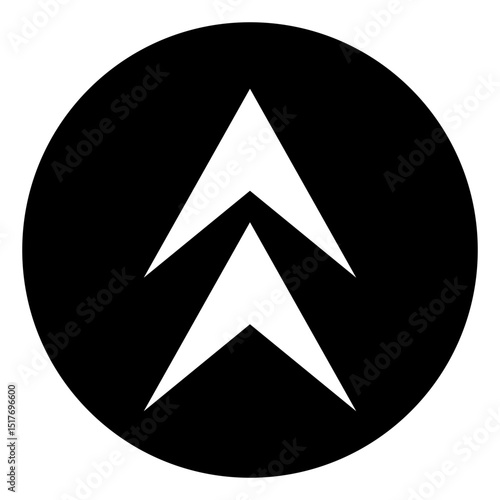 Free Download Up arrow vector icon. scroll illustration sign. Direction symbol or logo. - GFXLoad