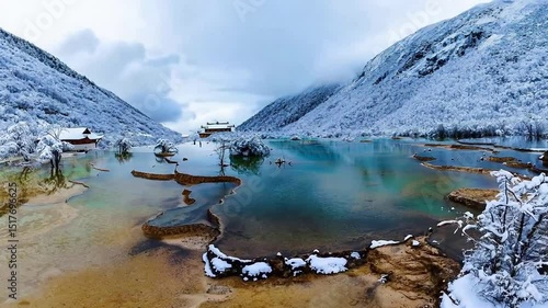 Huanglong Colorful Pool Scenic Area - Natural Scenery