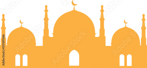 Islamic Mosque Silhouette - Minimalist Design