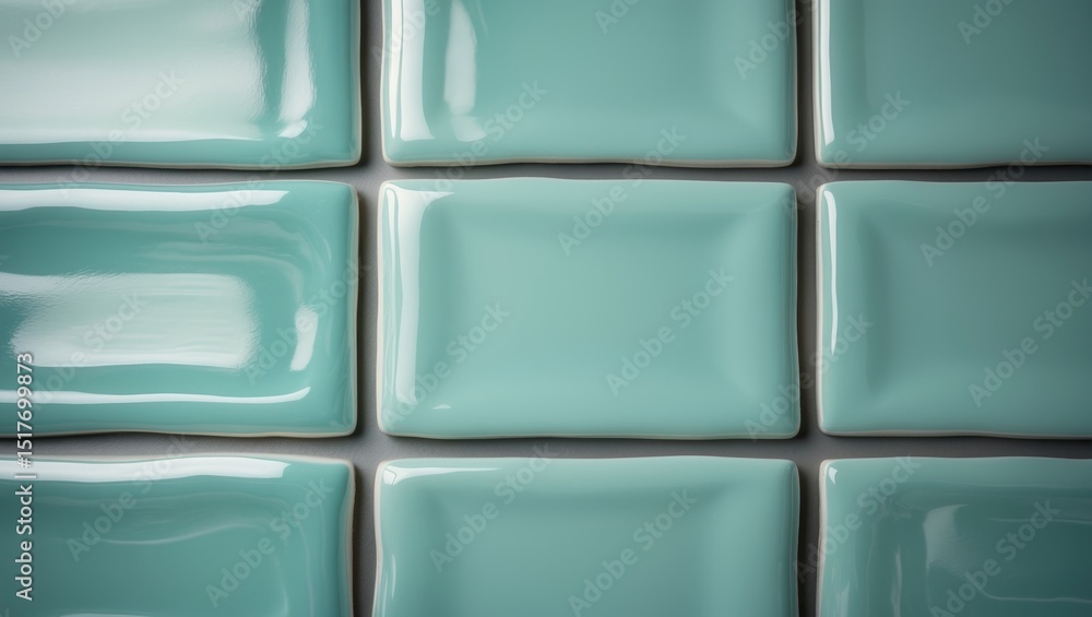 Teal striped glass subway tile pattern for modern bathroom decor Teal striped glass subway tile pattern for modern bathroom decor