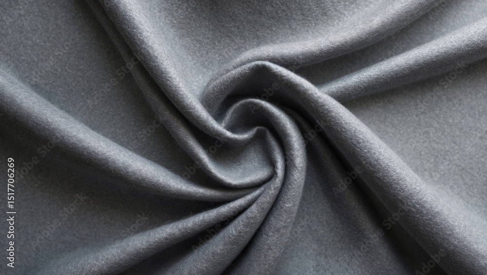 Fototapeta premium Gray wool felt texture for background with fuzzy fibers