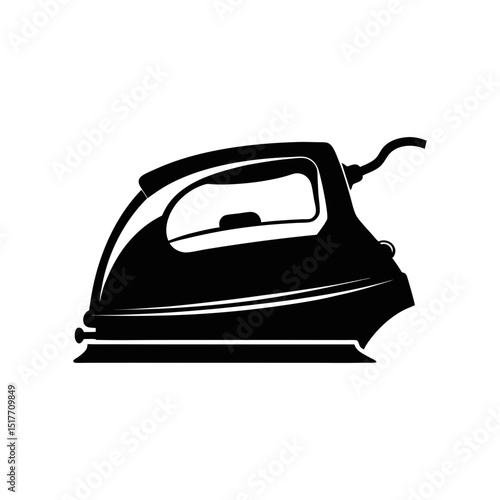 iron isolated silhouette vector art