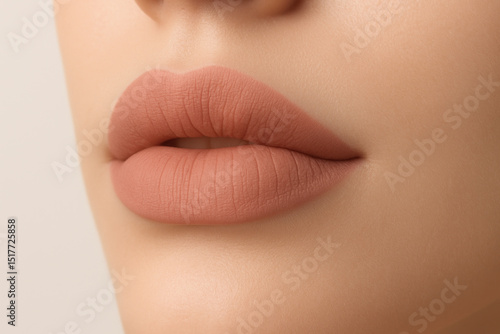 Close-up of woman's lips.