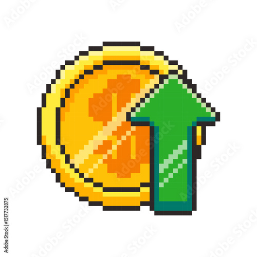 Pixel art Currency Growth game asset design
