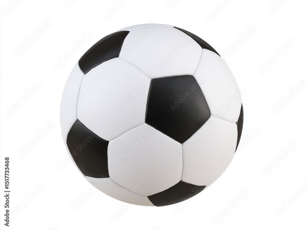 Classic black and white soccer ball isolated on white background
Classic black and white soccer ball isolated on white background