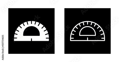 Protractor Vector Icon