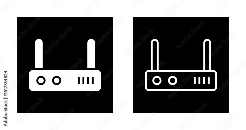 Router Vector Icon Router Vector Icon