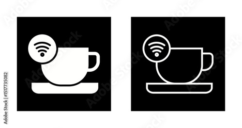 Smart Coffee Mug Vector Icon