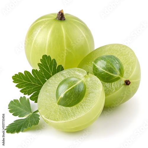 Amla on a white background