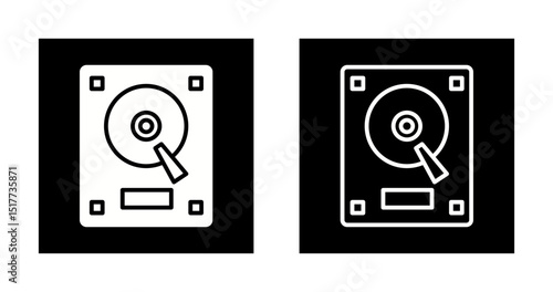Portable Hard Drive Vector Icon