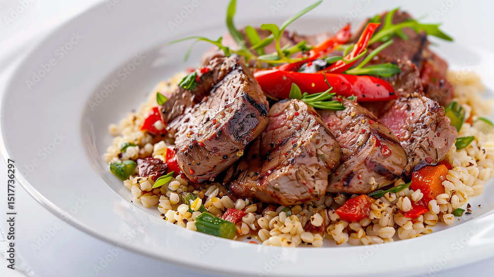 This Fresh ingredients create a nutritious grain bowl with protein, grains, and vibrant vegetables. This Fresh ingredients create a nutritious grain bowl with protein, grains, and vibrant vegetables.