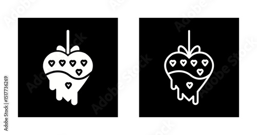 Chocolate fondue Vector Icon