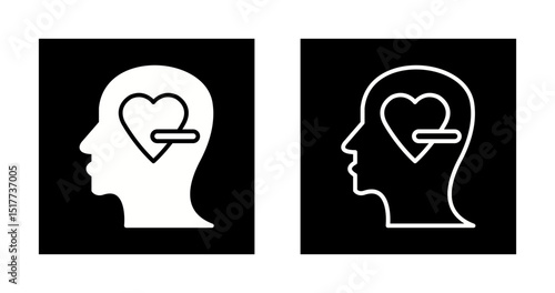 Negative Love Vector Icon
