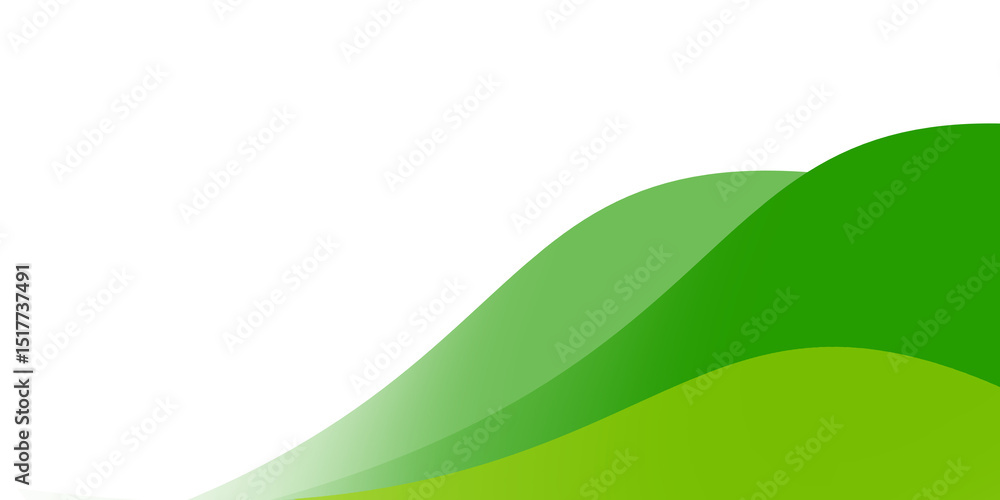 Fototapeta premium Green leaf business presentation template design. Design for cover and anything else
