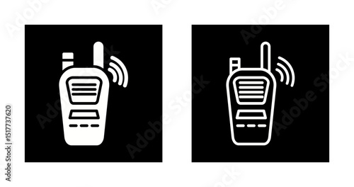 Hand crank radio Vector Icon