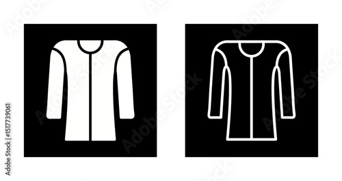 Fleece jacket Vector Icon