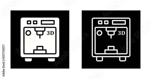 3D Printer Vector Icon