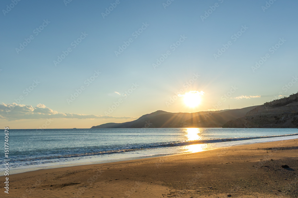 Fototapeta premium sunset over the sea