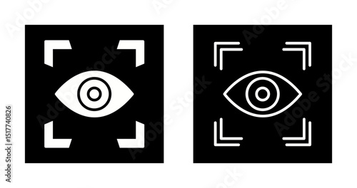 Retinal Scanner Vector Icon