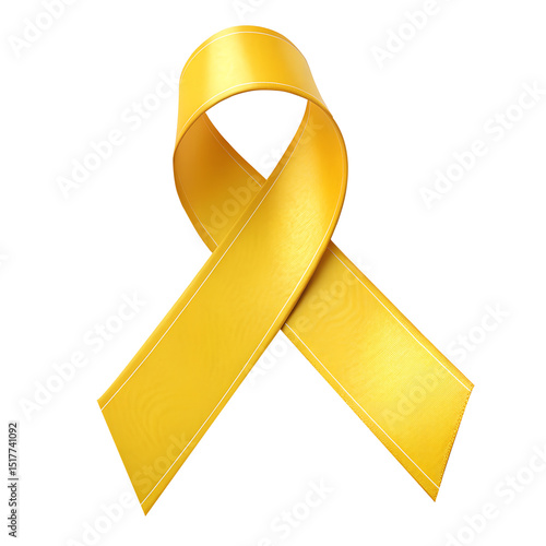 yellow awareness ribbon