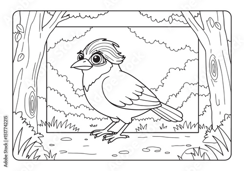 Detailed bali myna coloring page for creative minds and nature l