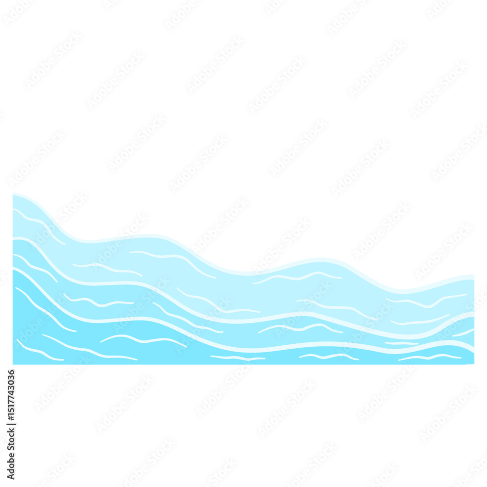 Fototapeta premium Blue ocean wave