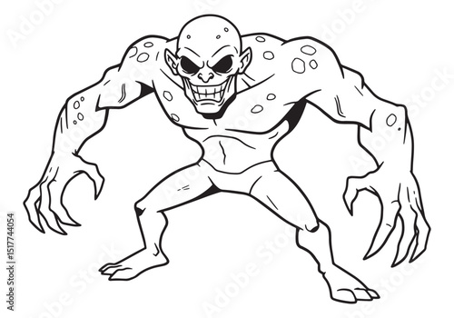 Unleash Your Creativity, Phobos Man Coloring Page for Spooky Fun