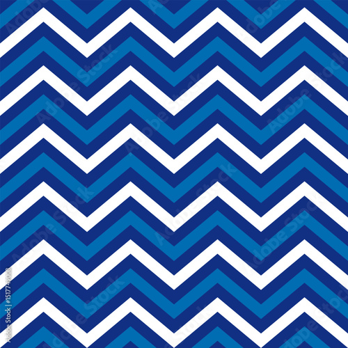 blue white colors zigzag seamless pattern, winter holidays vector background
