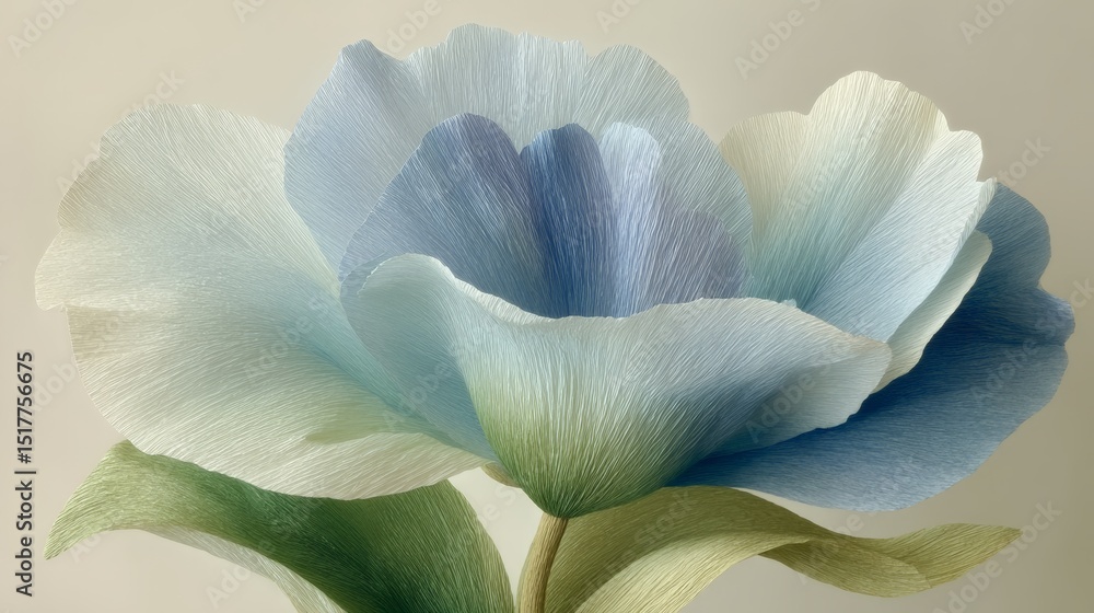 Obraz premium Delicate pastel petals: close-up of a blooming flower with soft hues