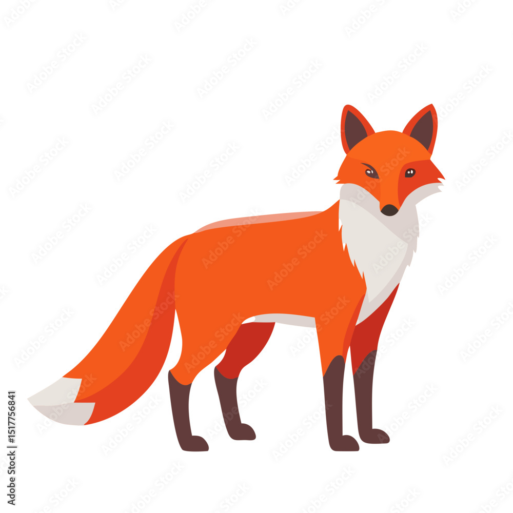 Obraz premium red fox isolated on white