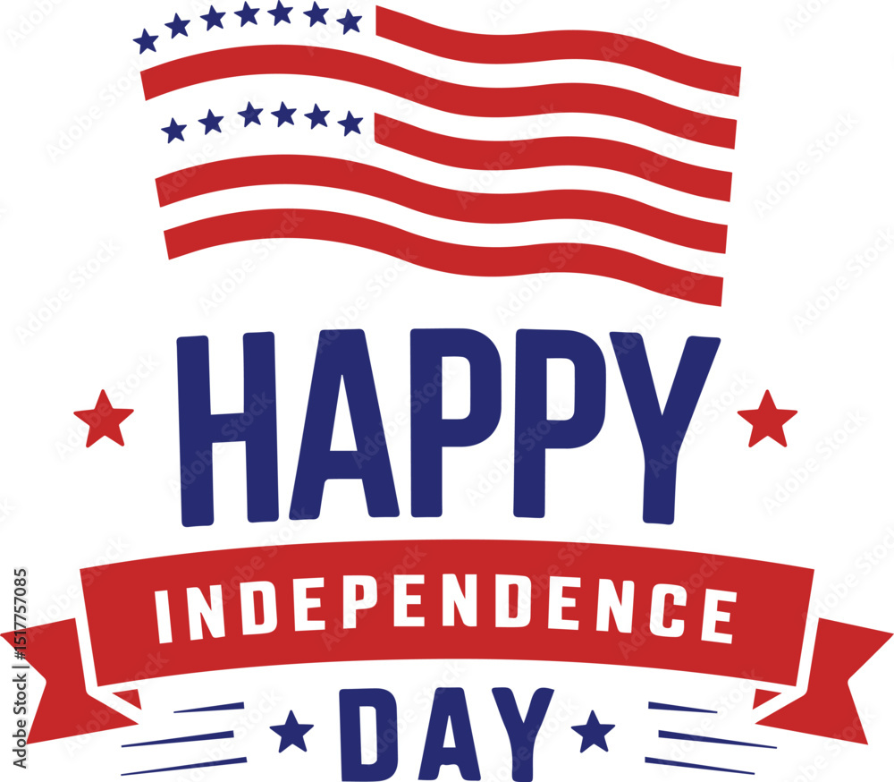 Colorful Happy Fourth of July Design with Waving American Flag and Bold Typography, Colorful Fourth of July Design with Waving American Flag and Bold Text Colorful Happy Fourth of July Design with Waving American Flag and Bold Typography, Colorful Fourth of July Design with Waving American Flag and Bold Text