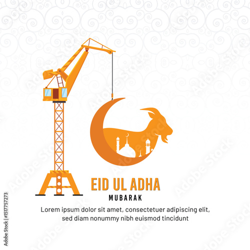 Eid Mubarak Luxury vector illustration premium banner background