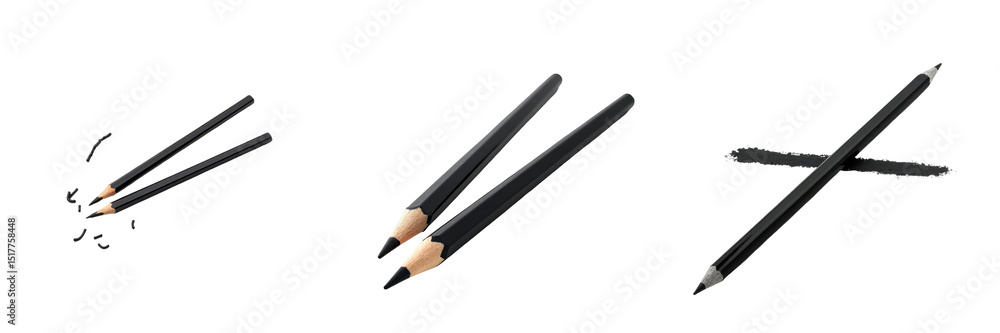 transparent lead pencils displayed on transparent background featuring two sharpened pencils and one unsharpened pencil demonstrating various angles and styles transparent lead pencils displayed on transparent background featuring two sharpened pencils and one unsharpened pencil demonstrating various angles and styles