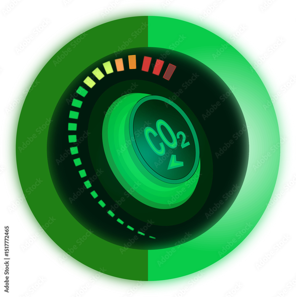 Fototapeta premium go green button