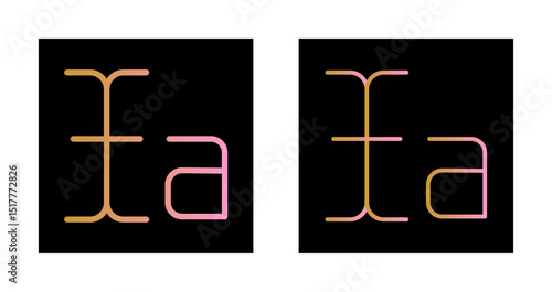 Text Select Icon Design